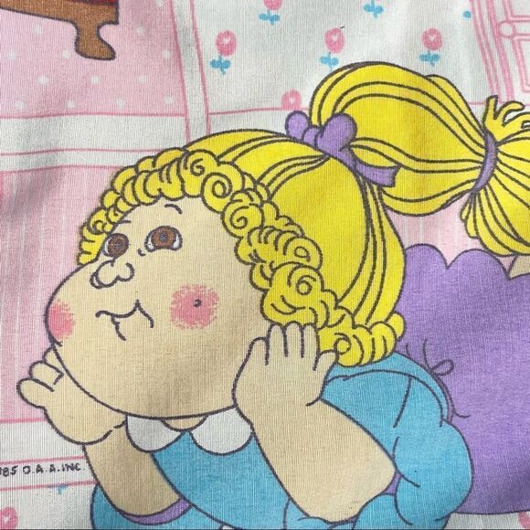 Vintage 80s Cabbage Patch Kids Set of 2 Pillowcases Nostalgic Retro - Picture 5 of 10